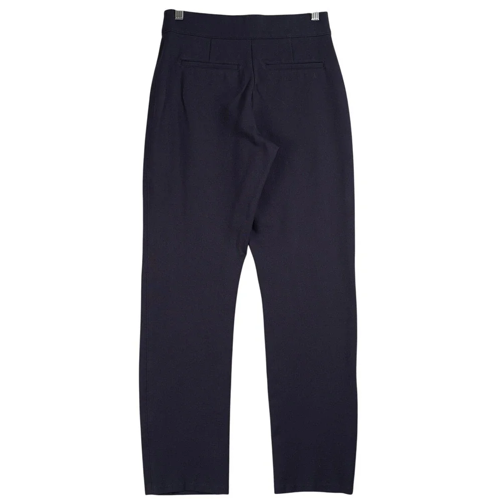 NOT AVAILABLE Spanx The Perfect Pant Straight Leg Navy Blue High Rise Ponte